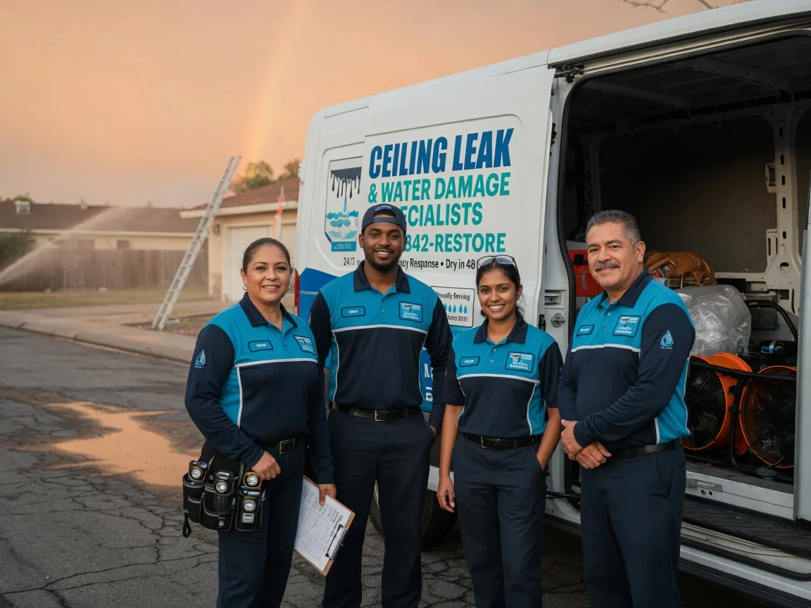 Ceiling Leak Cleanup company in Call, TX