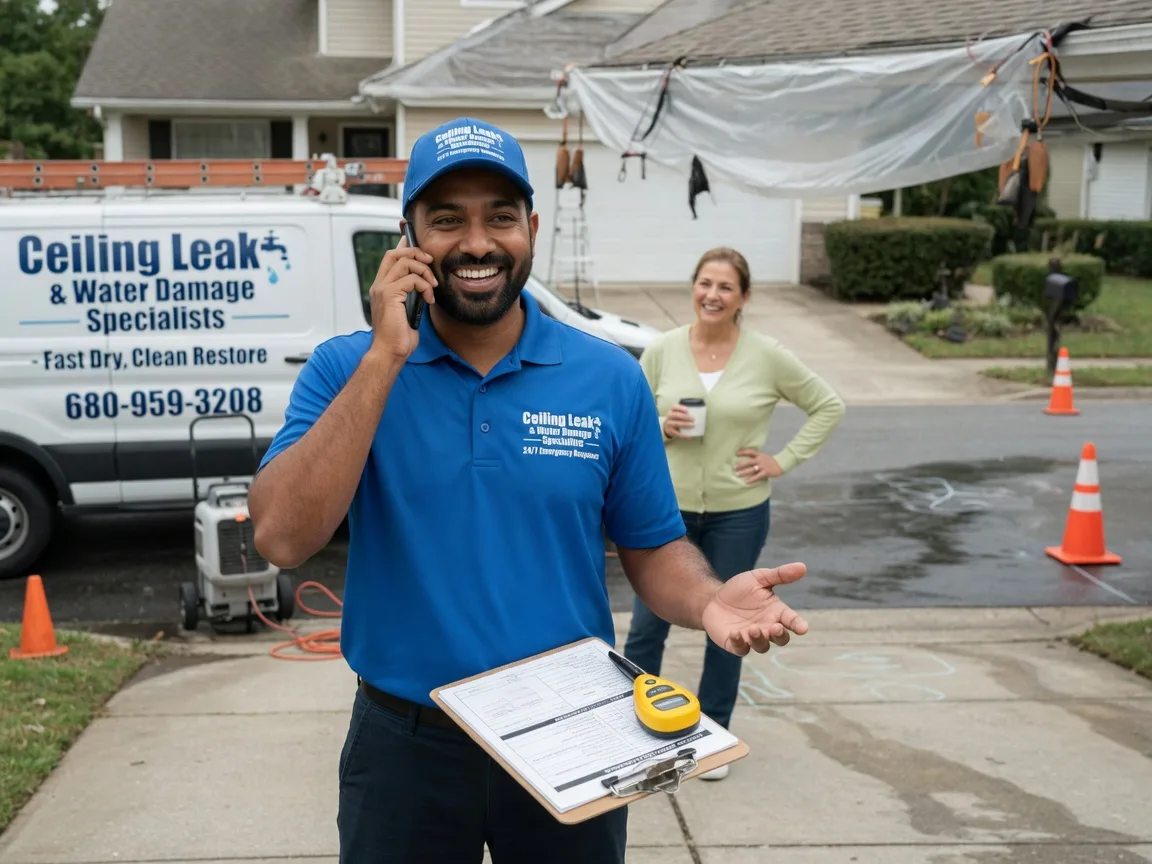 Ceiling Leak Cleanup Call, TX FAQs